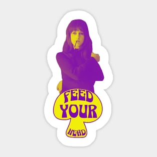 Feed Your Head (Purple and Yellow) Sticker